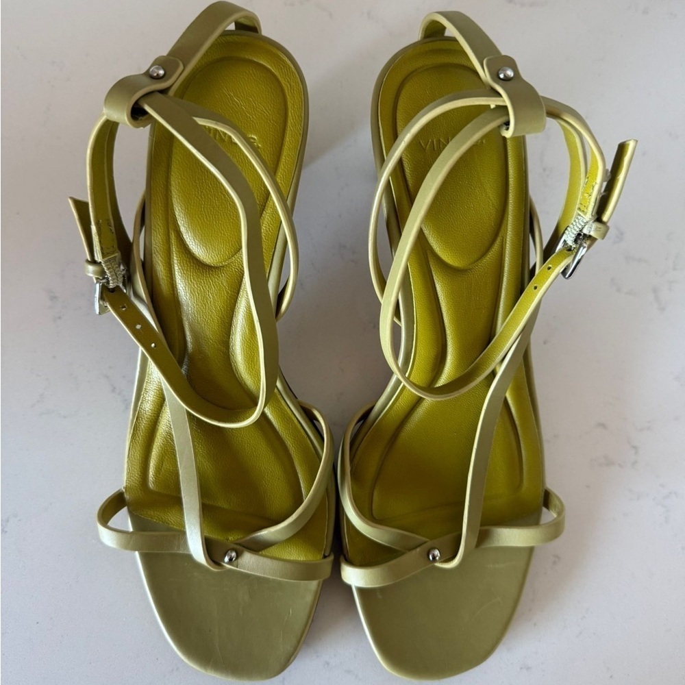 New Vince Marilyn Ankle Strap Sandal in Dried Citrus Size: 6 - Picture 6 of 12